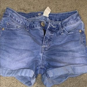 Justice denim shorts